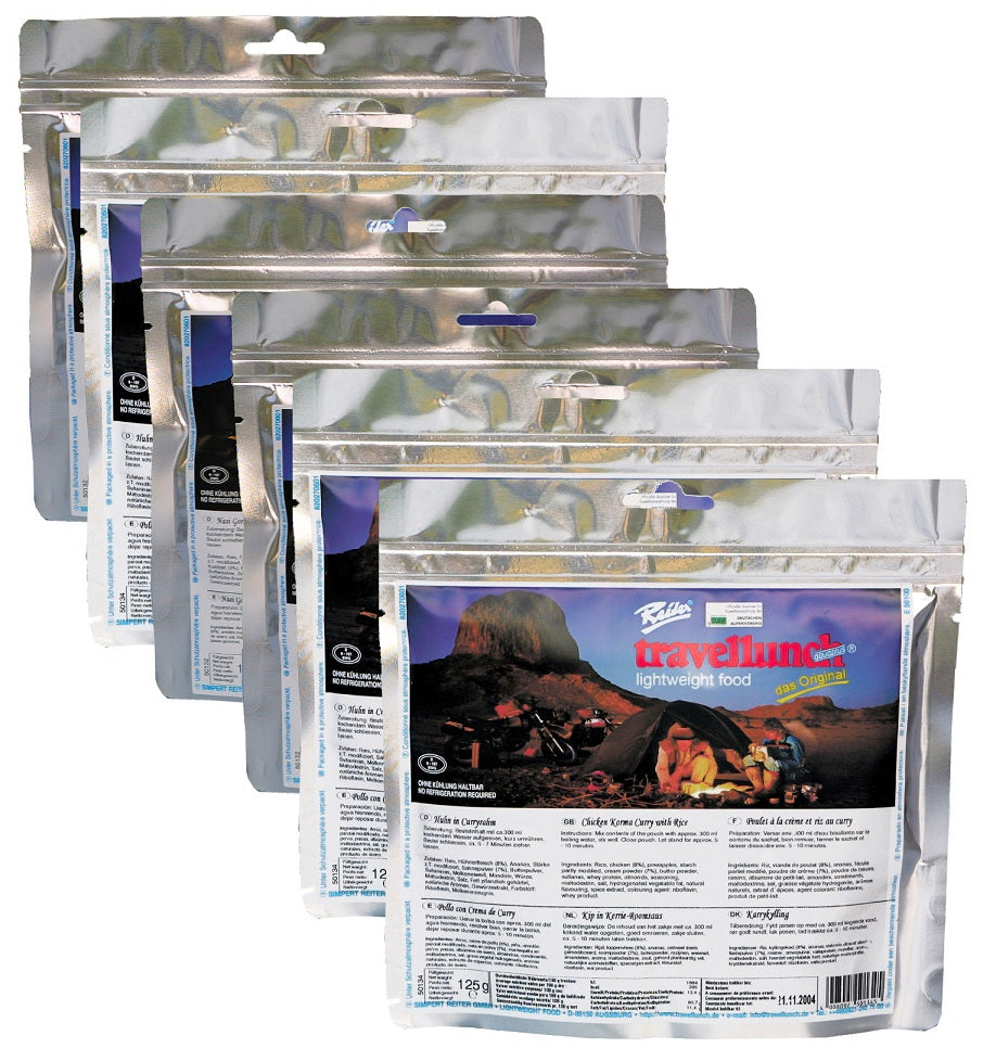 Travellunch 6 Mahlzeiten - mit Fleisch (je 250 g)