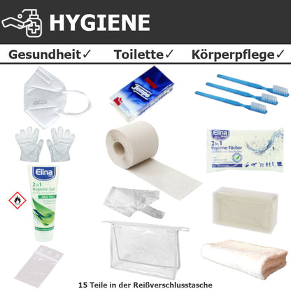 Notgepäck KOMPLETT (Beutel für 1 Person)