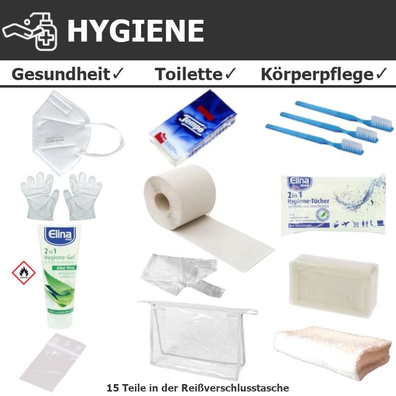 Fluchtrucksack KOMPLETT-45 (Notfallrucksack für 1 Person)