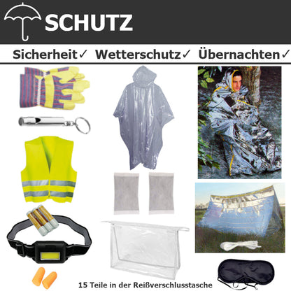 Fluchtrucksack KOMPLETT-40 (Wasserdichter Notfallrucksack)