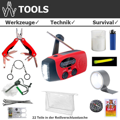 Notgepäck KOMPLETT (Beutel für 1 Person)