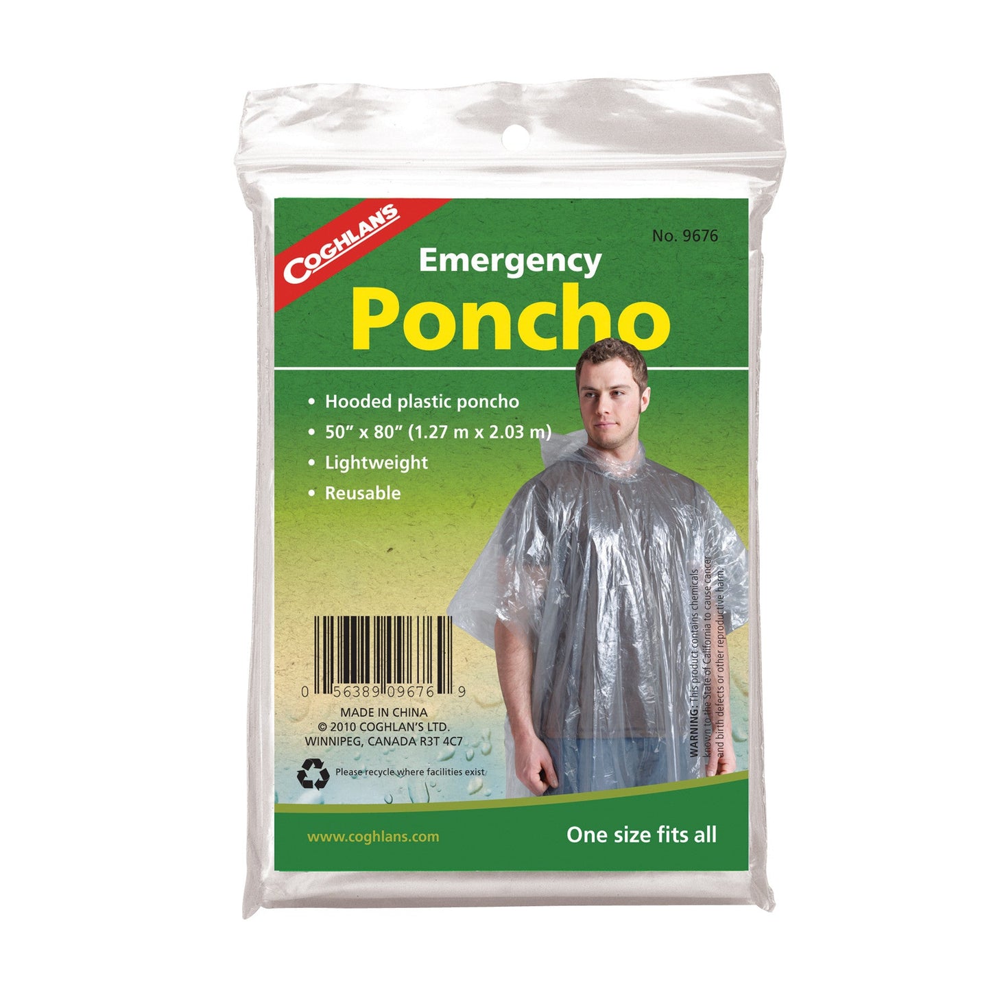 Notfall Poncho - Regenschutz
