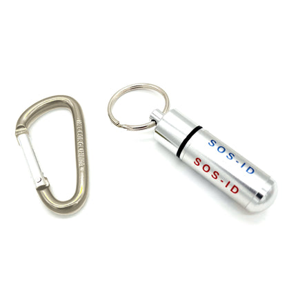 SOS-Kapsel - Notfall Anhänger mit wichtigen Infos